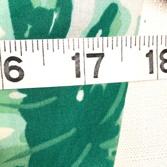 J. CREW 100% Cotton Button Down Shirt Sz M Tropical Print Palm Leaf Beach Resort - Picture 9 of 11